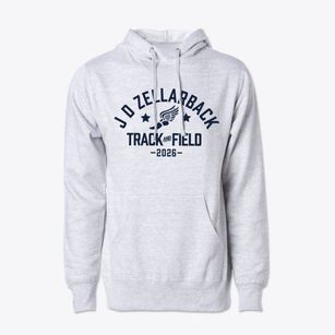 J D Zellarback Elementary School Track and Field Cotton Hoodie Sweatshirt