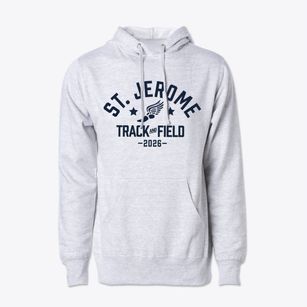 St Jerome Parish Track and Field Cotton Hoodie Sweatshirt