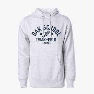 Oak Avenue Elementary School Track and Field Cotton Hoodie Sweatshirt