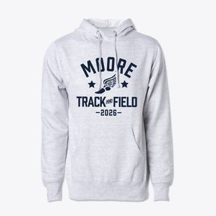 Moore Elementary School Track and Field Cotton Hoodie Sweatshirt