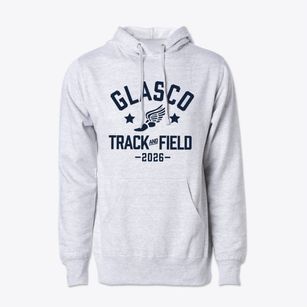Glasco Grade School Track and Field Cotton Hoodie Sweatshirt