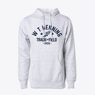 W T Henning Elementary School Track and Field Cotton Hoodie Sweatshirt