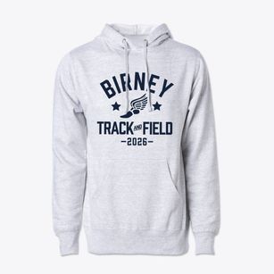 Birney Middle School Track and Field Cotton Hoodie Sweatshirt