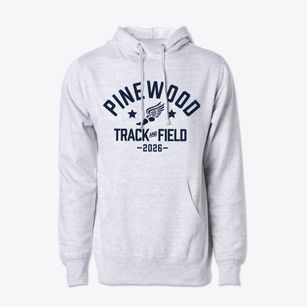 Pinewood Elementary School Track and Field Cotton Hoodie Sweatshirt