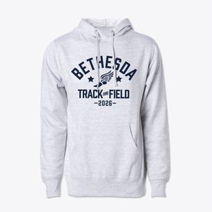 Bethesda Elementary School Track and Field Cotton Hoodie Sweatshirt