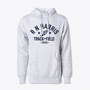 R N Harris Elementary Magnet School Track and Field Cotton Hoodie Sweatshirt
