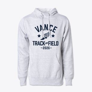 Vance Middle School Track and Field Cotton Hoodie Sweatshirt