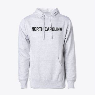 North Carolina Block Letter Cotton Hoodie Sweatshirt