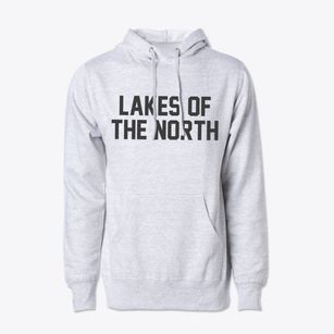 Lakes Of The North Michigan Classic Block Cotton Hoodie Sweatshirt