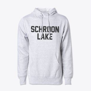 Schroon Lake New York Classic Block Cotton Hoodie Sweatshirt