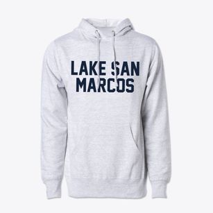 Lake San Marcos California Classic Block Cotton Hoodie Sweatshirt