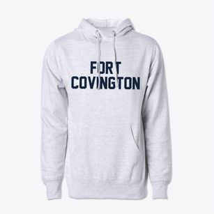 Fort Covington New York Classic Block Cotton Hoodie Sweatshirt