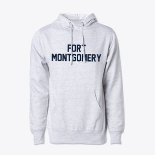 Fort Montgomery New York Classic Block Cotton Hoodie Sweatshirt
