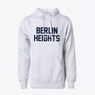 Berlin Heights Ohio Classic Block Cotton Hoodie Sweatshirt