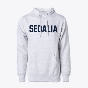 Sedalia North Carolina Classic Block Cotton Hoodie Sweatshirt