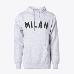 Milan New York Classic Curve Cotton Hoodie Sweatshirt
