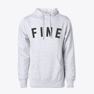Fine New York Classic Curve Cotton Hoodie Sweatshirt