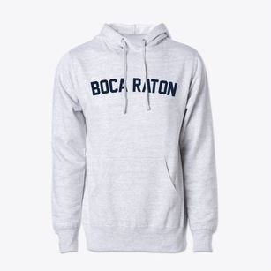 Boca Raton Florida Classic Curve Cotton Hoodie Sweatshirt
