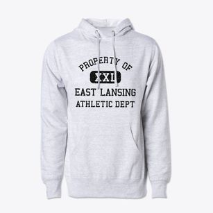 East Lansing Michigan Athletic Dept Cotton Hoodie Sweatshirt