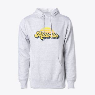 Millville Massachusetts Sublime Sunset Cotton Hoodie Sweatshirt