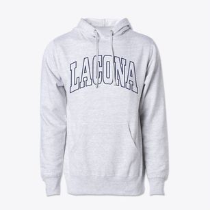 Lacona New York Trendy Block Cotton Hoodie Sweatshirt