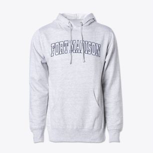 Fort Madison Iowa Trendy Block Cotton Hoodie Sweatshirt