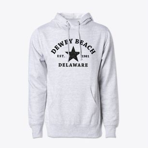 Dewey Beach Delaware Star Cotton Hoodie Sweatshirt