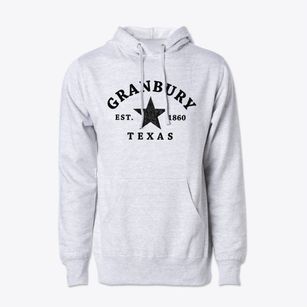 Granbury Texas Star Cotton Hoodie Sweatshirt