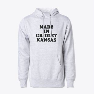 Gridley Kansas Classic 70s Cotton Hoodie Sweatshirt