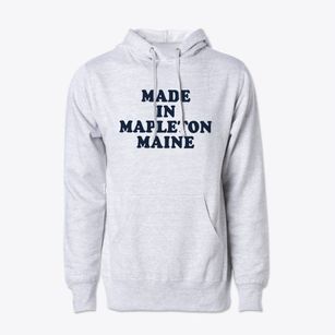 Mapleton Maine Classic 70s Cotton Hoodie Sweatshirt