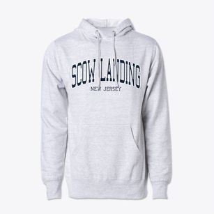 Scow Landing New Jersey Traditional Cotton Hoodie Sweatshirt