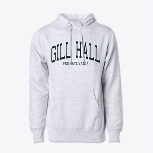 Gill Hall Pennsylvania Traditional Cotton Hoodie Sweatshirt