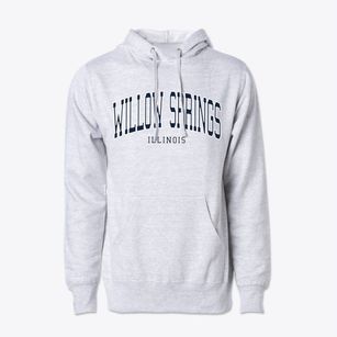 Willow Springs Illinois Traditional Cotton Hoodie Sweatshirt