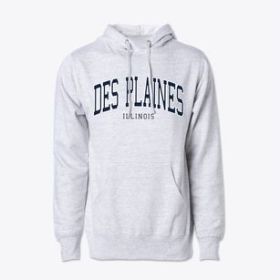 Des Plaines Illinois Traditional Cotton Hoodie Sweatshirt