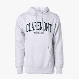 Claremont Mississippi Traditional Cotton Hoodie Sweatshirt