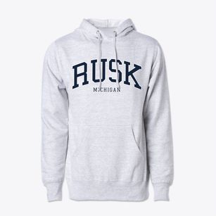 Rusk Michigan Traditional Cotton Hoodie Sweatshirt