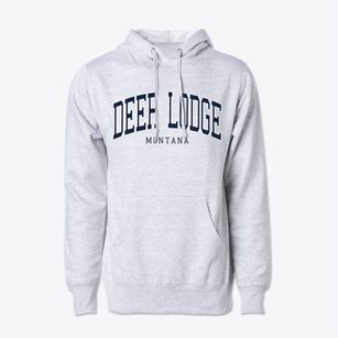 Deer Lodge Montana Traditional Cotton Hoodie Sweatshirt