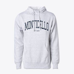 Monticello Utah Traditional Cotton Hoodie Sweatshirt