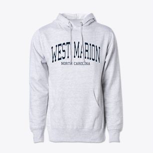 West Marion North Carolina Traditional Cotton Hoodie Sweatshirt