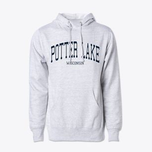 Potter Lake Wisconsin Traditional Cotton Hoodie Sweatshirt