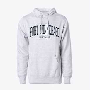 Fort Winnebago Wisconsin Traditional Cotton Hoodie Sweatshirt