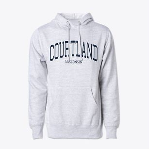 Courtland Wisconsin Traditional Cotton Hoodie Sweatshirt