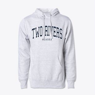 Two Rivers Alaska Traditional Cotton Hoodie Sweatshirt
