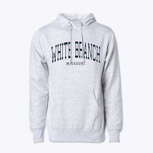 White Branch Missouri Traditional Cotton Hoodie Sweatshirt