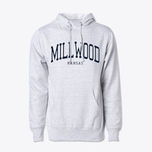 Millwood Kansas Traditional Cotton Hoodie Sweatshirt