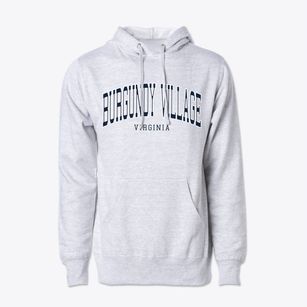 Burgundy Village Virginia Traditional Cotton Hoodie Sweatshirt