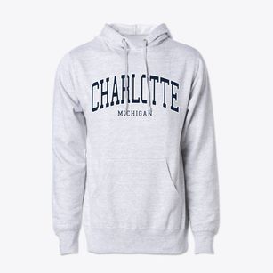 Charlotte Michigan Traditional Cotton Hoodie Sweatshirt
