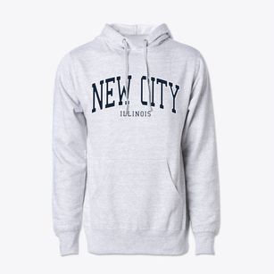 New City Illinois Traditional Cotton Hoodie Sweatshirt