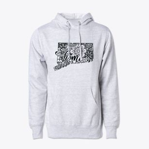  Connecticut Mandala Cotton Hoodie Sweatshirt