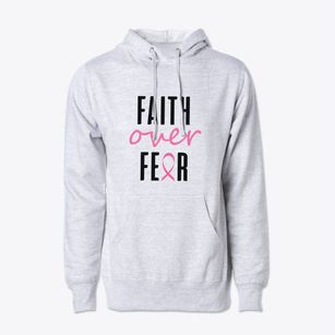   Faith Over Fear Cotton Hoodie Sweatshirt